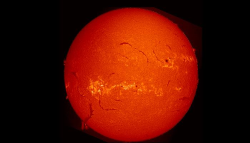 The Sun on November 7-8, 2024 (image of the chromosphere)