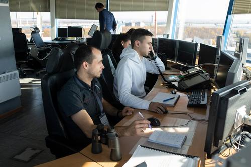 Диспетчерская в аэропорту Казани