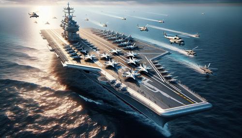 In modern conditions, an aircraft carrier should carry not only fighters and helicopters adapted to work from the sea, but also underwater and surface drones<br>