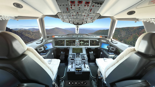 Cabina de pilotos del MS-21