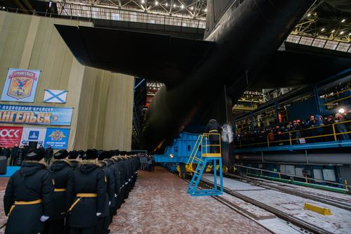 Выведение из эллинга субмарины К-564 «Архангельск»