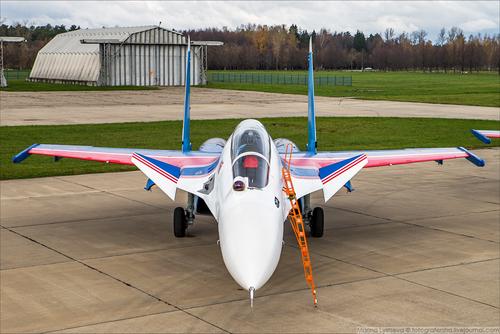 Su-30SM of the Russian Knights aerobatic team