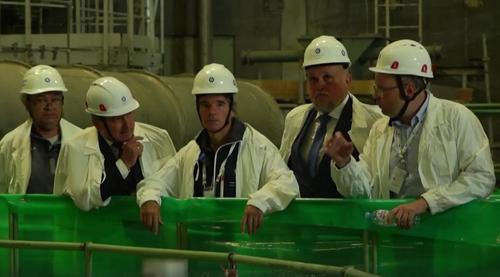 El jefe del OIEA, Rafael Grossi, en la central nuclear de Kursk