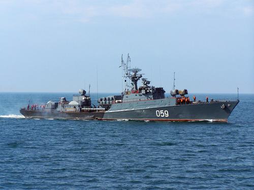 Small anti-submarine ship "Aleksandrovets" of Project 1124, code "Albatross"