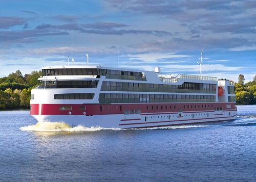 Mixed navigation cruise liner "Karelia". Project 00840