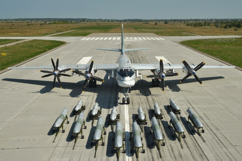 Tu-95MS with a full combat load