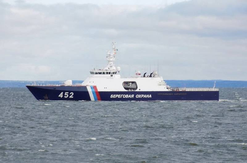  PSKR of the 1st rank of Project 22100 "Petropavlovsk-Kamchatsky" during testing