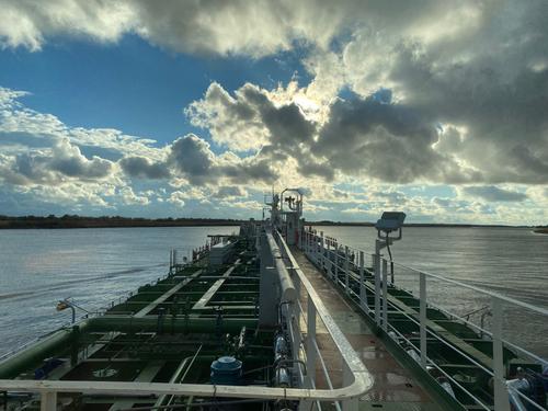 On board the chemical tanker "Azimuth-1"