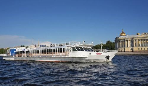River passenger vessel "Chaika" with engines running on liquefied natural gas (LNG)