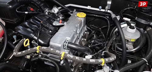 Frame from the video review of Lada Niva Travel
