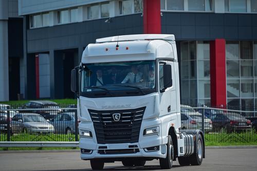 Patriarch Kirill behind the wheel of a KAMAZ-54901