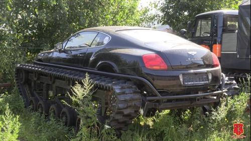 Bentley on tracks