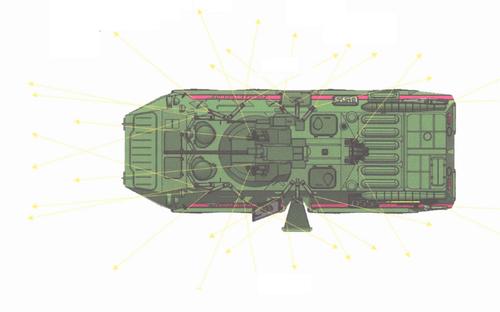 Project of active protection against drones for tanks