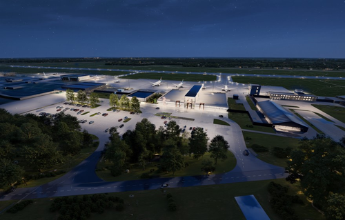 Visualization of Vladimir Airport