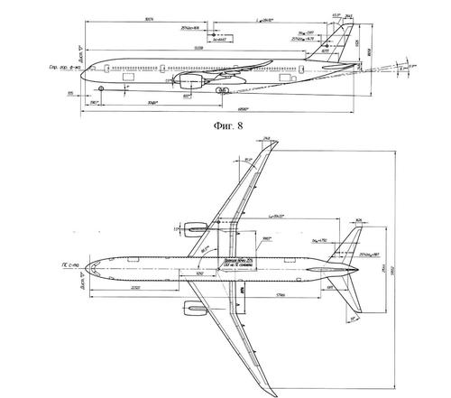 Project of the new Russian long-range airliner