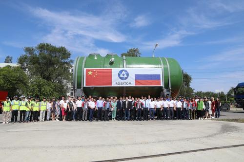 «Atommash» envió un reactor y cuatro generadores de vapor para la tercera unidad de energía de la CN de Xudapu, que se está construyendo en China