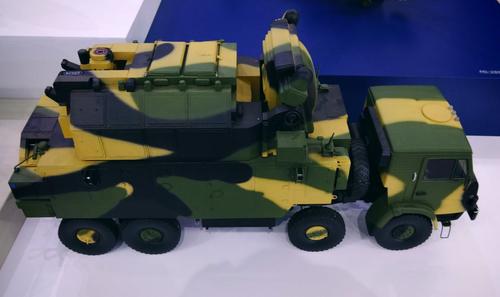 Mockup of the Tor-M2KM SAM system