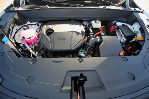 under the hood of the Belgee X80 PHEV