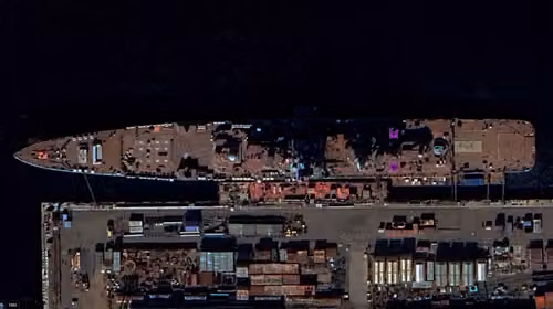Esquema de la ubicación del armamento en el TARK "Almirante Najimov" del proyecto 1144.2
