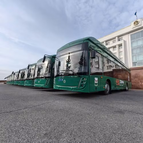 Gorozhanin trolleybus based on the MAZ-216 body