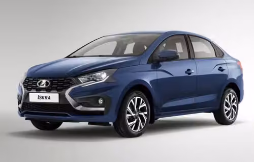 Lada Iskra в синем цвете кузова