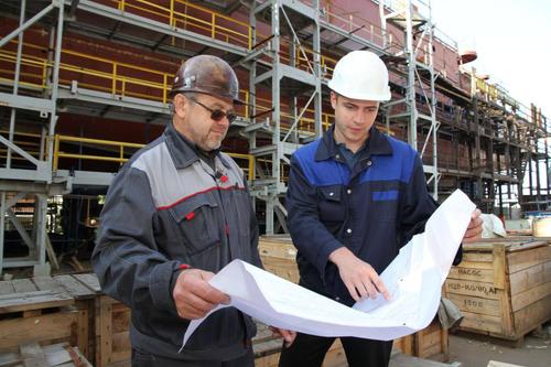 Work at one of the sites of "Severnaya Verf"