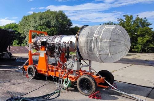 Test facility for AI-222-25 aircraft engine