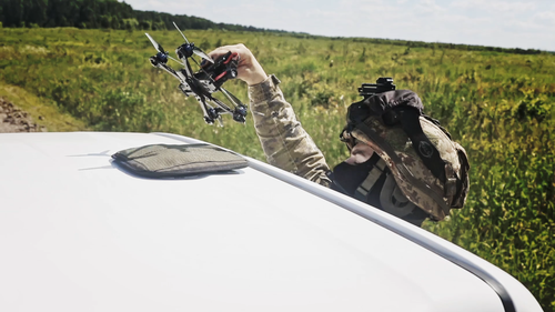 Применение FPV-дрона, разработанного в ЦКБР