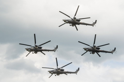 Боевые вертолёты ВКС России