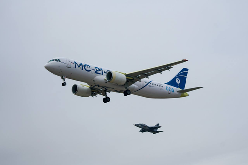 The second import-substituted MC-21 aircraft took to the skies