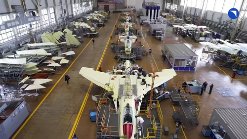 Montaje del Su-57 y el Su-35S en KnAAZ