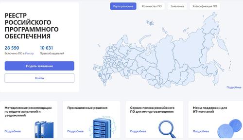 Unified Registry of Russian Programs for Electronic Computers and Databases