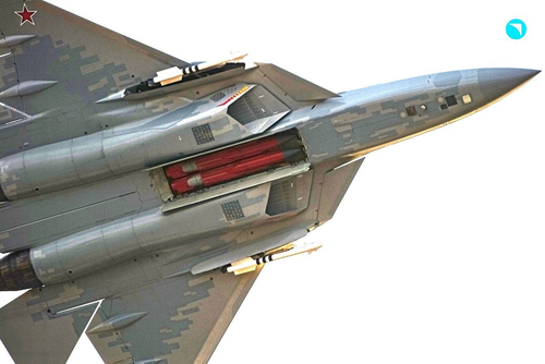 ракеты Х-58УШК в отсеке для вооружения самолёта Су-57