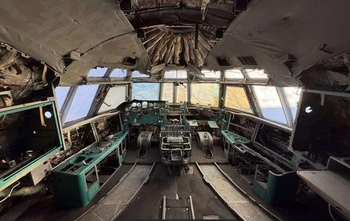Ilyushin Il-76K aircraft cabin inside