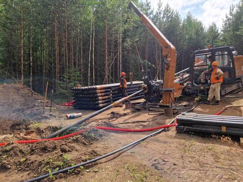 Laying a communication line
