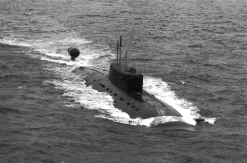 One of the boats of Project 945A "Kondor", June 1, 1994