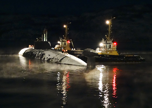 Nuclear submarine "Pskov" in 2015