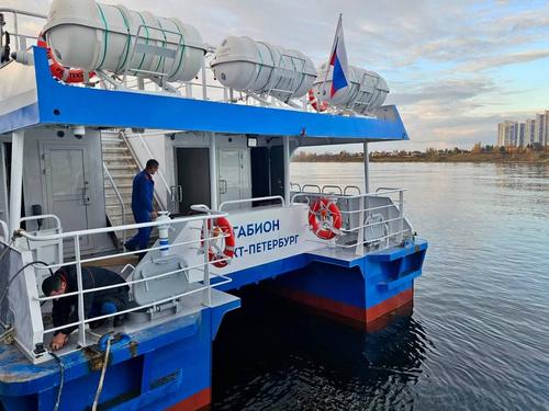 Gabion catamaran of project 04710