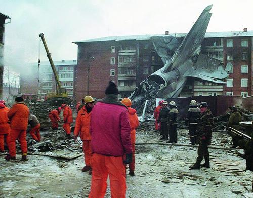 Liquidación de las consecuencias del accidente aéreo del An-124 en Irkutsk