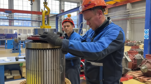 Electric motor assembly shop
