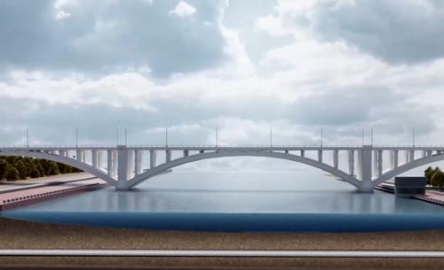 Underwater gas pipeline laying scheme