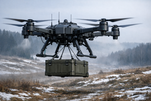 Cargo drone according to AI