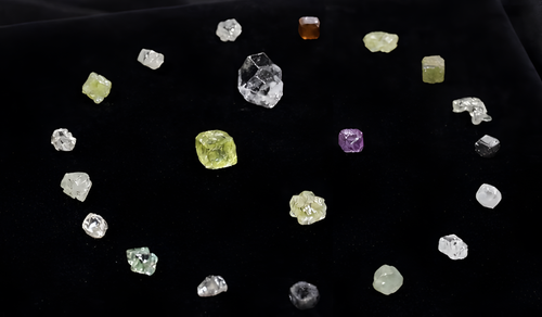Diamonds that replenished the exposition "Treasury of Yakutia"