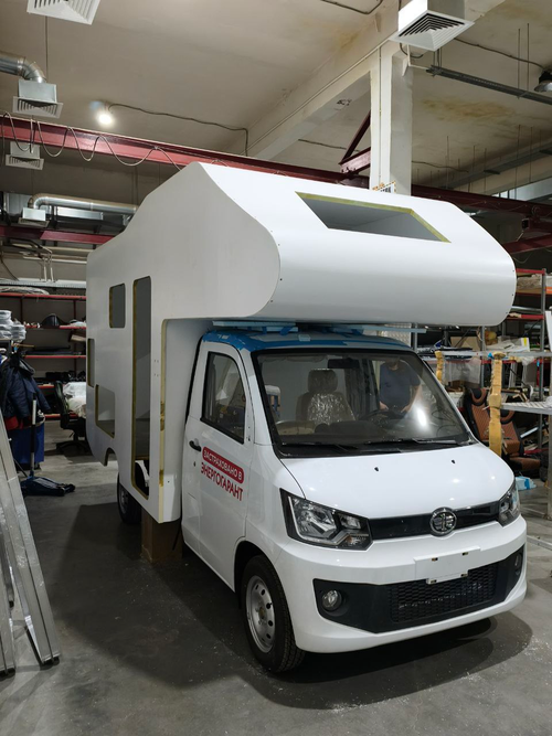 Ejemplar experimental de la autocaravana de la empresa "BN-Motors"