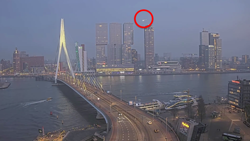 Large Meteor over Rotterdam