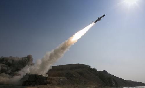 Launch of the Bal coastal missile system