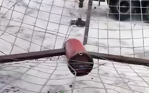 La red contra UAV soportó la caída de un proyectil de 140 kg