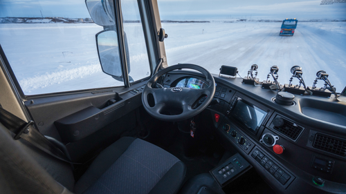 Cabin of an unmanned truck