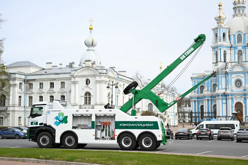Grúa de remolque basada en KAMAZ-65951