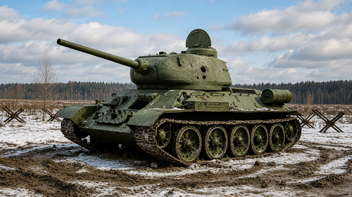 T-34. Imágenes de archivo